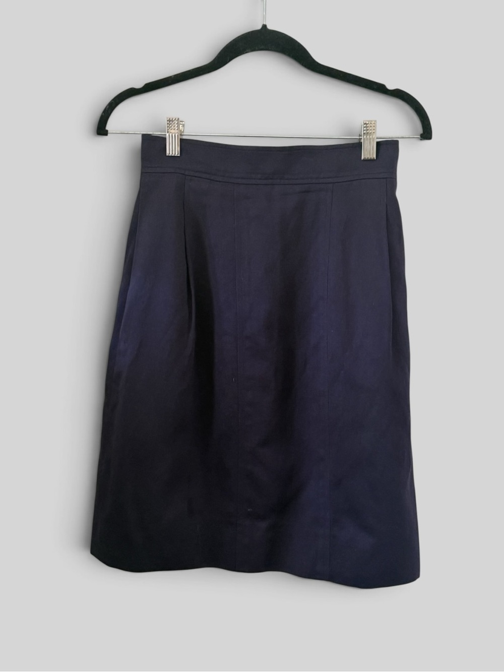 CHANEL Dark Navy A-Line Skirt - Picture 8 of 14